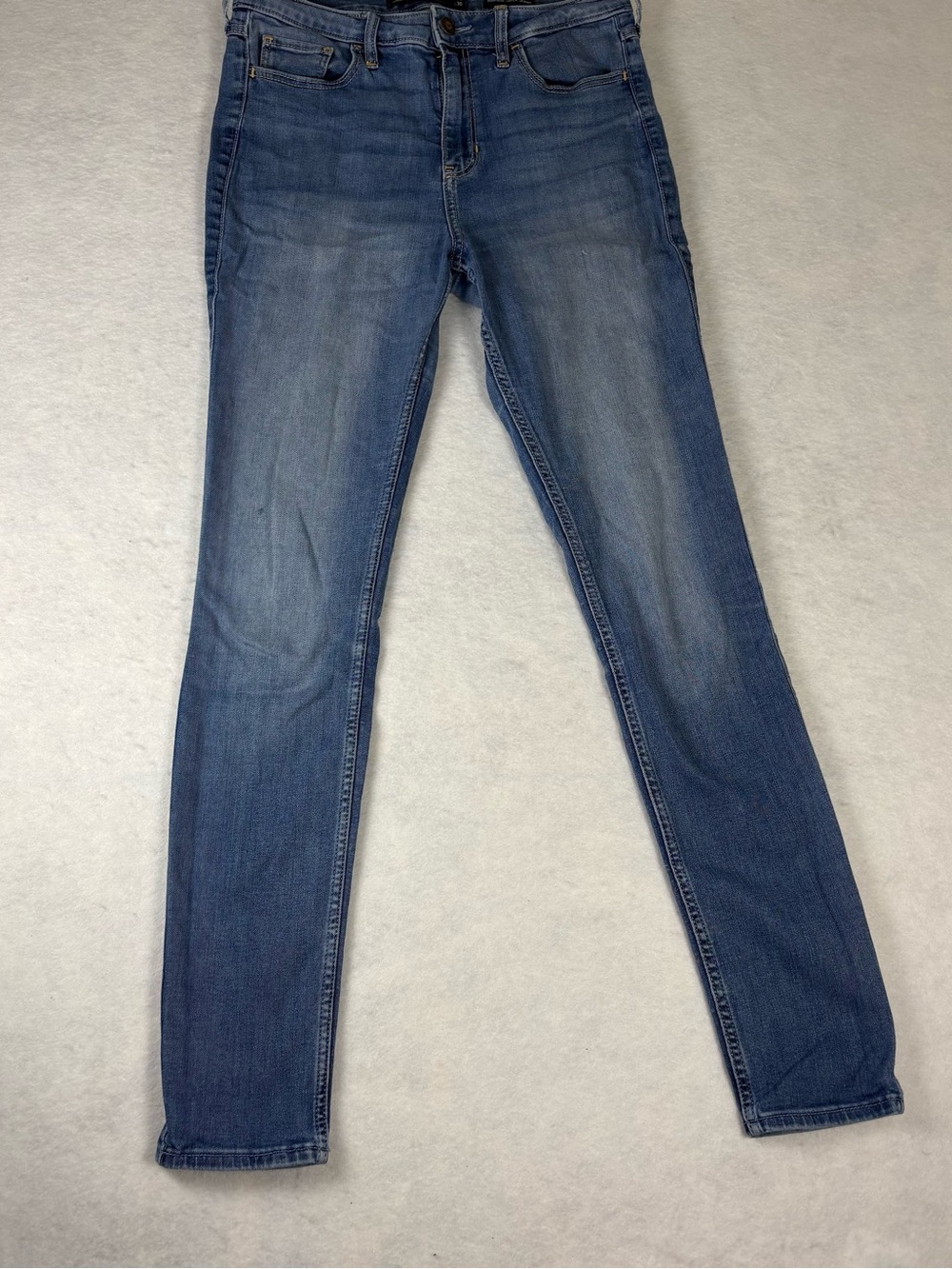 Hollister Medium Wash Blue High Rise Super Skinny Jeans